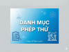 DANH MỤC PHÉP THỬ