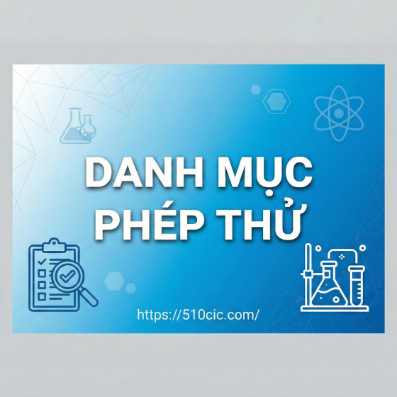 DANH MỤC PHÉP THỬ